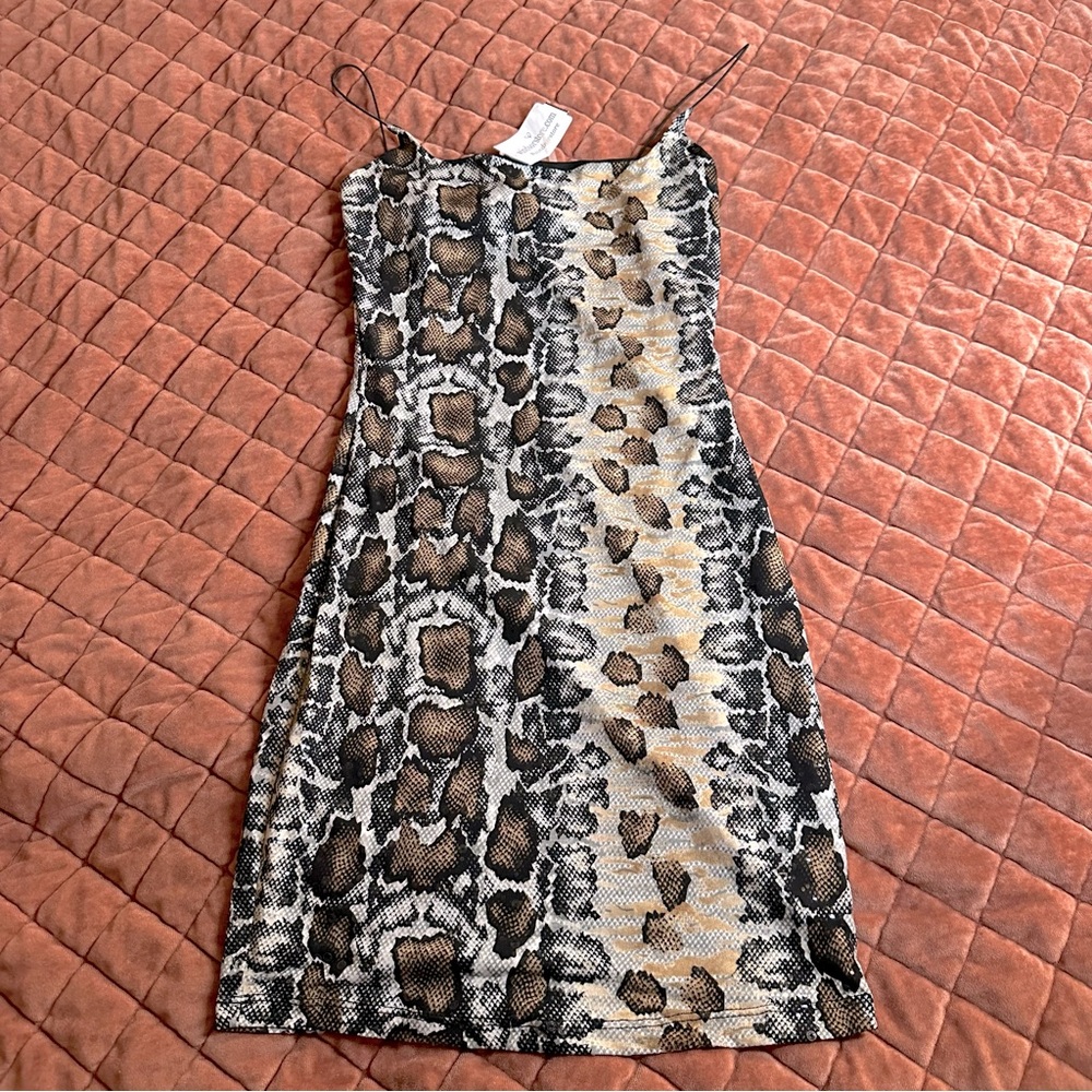 NWT Windsor Sequin snakeskin mini dress